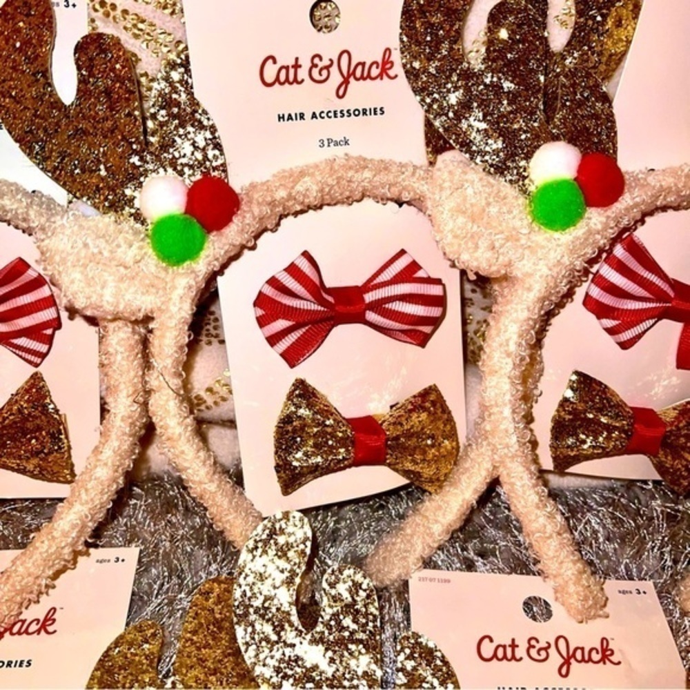 NWT 🥀 Christmas Hair Accessories Set of 5